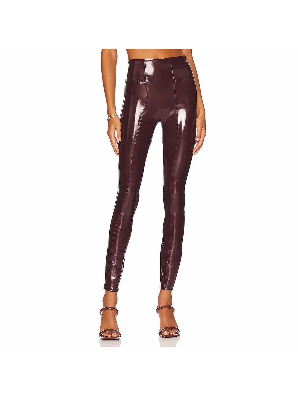 SPANX Women's Faux Patent Leather Leggings Size M NWT